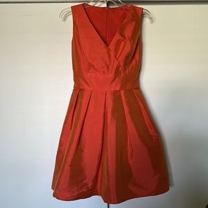 Alfred Sung D666 Cocktail Dress in Fiesta Orange